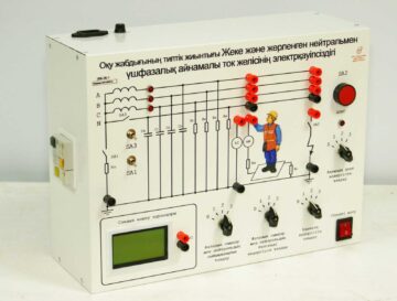 Типовой  комплект учебного оборудования  «Электробезопасность в трехфазных сетях переменного тока с изолированной и заземленной нейтралью»